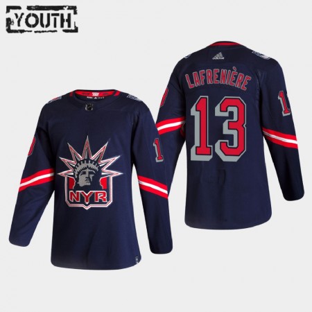 Kinder Eishockey New York Rangers Trikot Alexis Lafreniere 13 2020-21 Reverse Retro Authentic